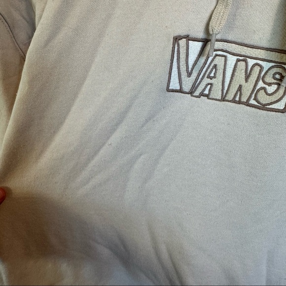 Men’s XL Vans Cream Tan Hooded Sweatshirt - Picture 3 of 6